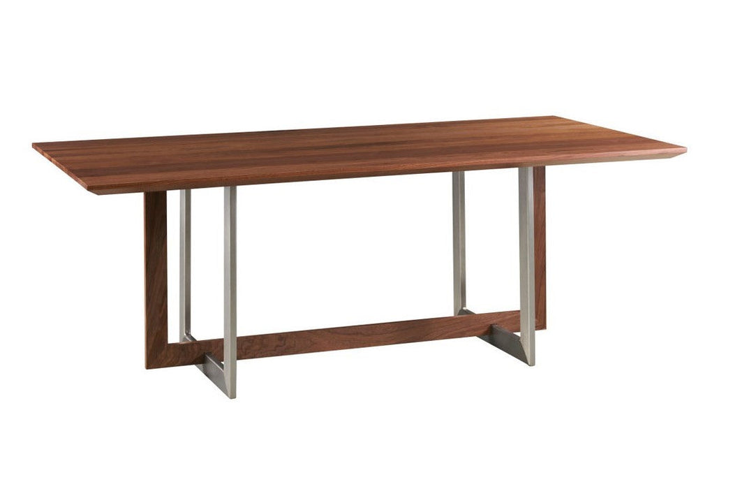 2081 Verano Rectangle Dining Table - Steel Accent Base