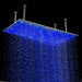 Cascada Showers 20"x40" Ceiling Mount Rainfall LED Shower Head, include Shower Arm - Product Image 11