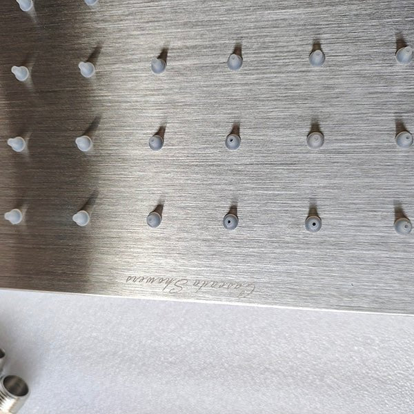 Cascada Showers 20"x40" Ceiling Mount Rainfall LED Shower Head, include Shower Arm - Product Image 9