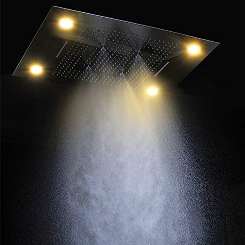 Cascada Showers 23”x31” Recessed Waterfall LED Shower Head 5-mode - Product Image 7