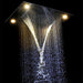 Cascada Showers 23”x31” Recessed Waterfall LED Shower Head 5-mode - Alternate View