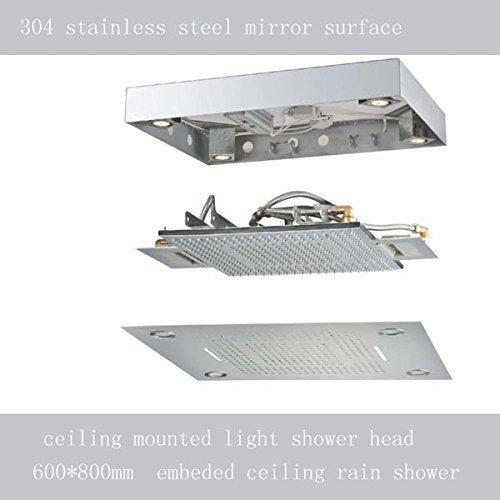 Cascada Showers 23"x31" Luxurious recessed rain & waterfall LED shower system – 5 mode - Product Image 7