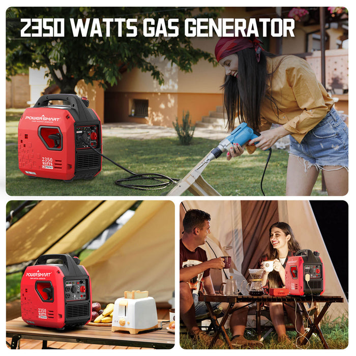 PowerSmart 2350W Portable Inverter Generator w/ CO Alert PS5025C