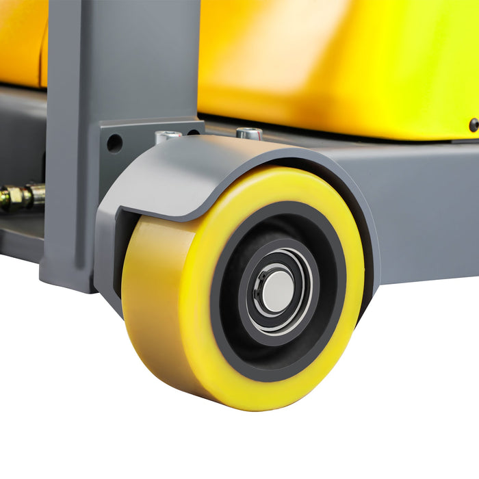 Xilin CPD05W-118 counterbalanced stacker wheels and chassis detail