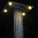 Cascada Showers 23”x31” Recessed Waterfall LED Shower Head 5-mode - Product Image 8