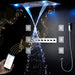 Cascada Showers 23"x31" Luxurious Classic Design recessed LED shower system built in Bluetooth speakers - Product Image 11