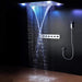 Cascada Showers 23"x31" Luxurious Classic Design recessed LED shower system built in Bluetooth speaker - Detail View 2