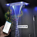 Cascada Showers 23"x31" Luxurious Classic Design recessed LED shower system built in Bluetooth speaker - Main Product Image