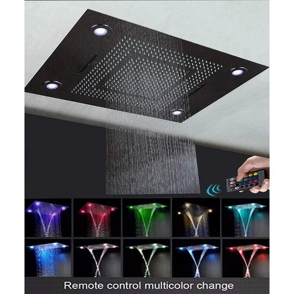 Cascada Showers 23"x31" Luxurious Classic Design recessed LED shower system built in Bluetooth speaker - Product Image 8