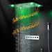 Cascada Showers 23"x31" Luxurious Classic Design recessed LED shower system built in Bluetooth speaker - Alternate View