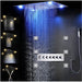Cascada Showers 23"x31" Luxurious Classic Design recessed LED shower system built in Bluetooth speakers - Detail View 2