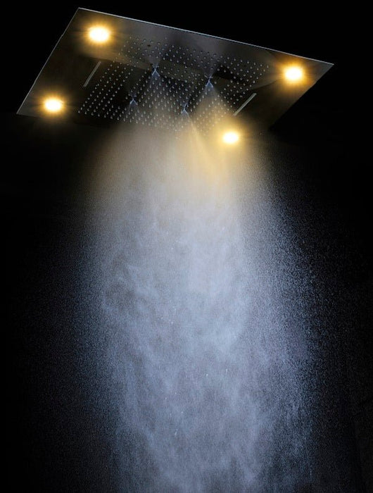 Cascada Showers 23"x31" Luxurious Classic Design Recessed LED Waterfall & Rain Shower System – 6 mode - Product Image 7
