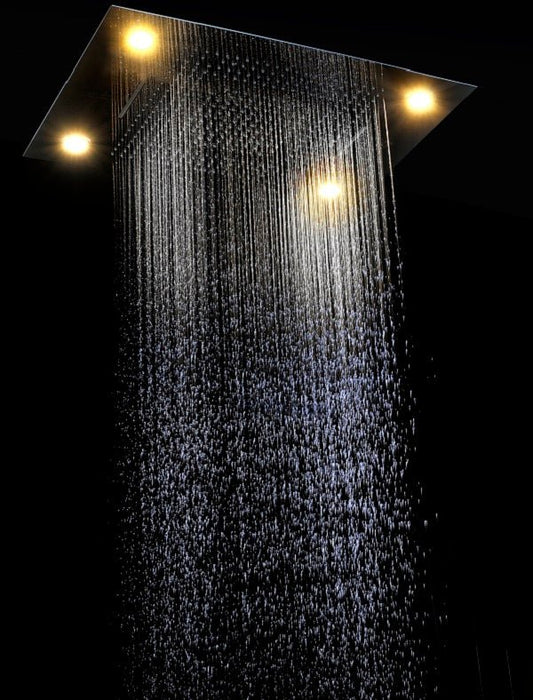 Cascada Showers 23"x31" Luxurious Classic Design Recessed LED Waterfall & Rain Shower System – 6 mode - Product Image 10