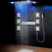 Cascada Showers 23"x31" Luxury LED Shower System – Rainfall, Waterfall, Curtain & Massage - Alternate View