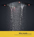 Cascada Showers 23"x31" Luxurious Classic Design waterfall & rainfall LED shower system – 6 mode - Product Image 5