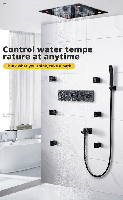 Cascada Showers 23"x31" Luxurious Classic Design waterfall & rainfall LED shower system – 6 mode - Product Image 17