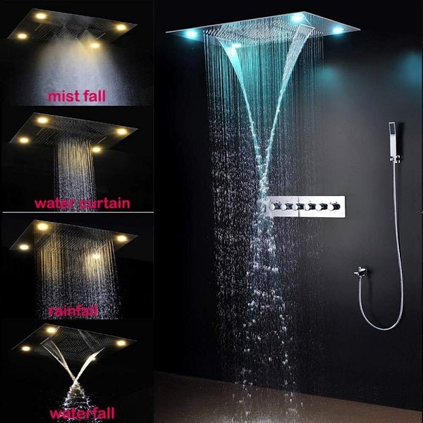 Cascada Showers 23”x31” Recessed LED shower system with built-in Bluetooth Speakers - Product Image 6