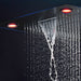 Cascada Showers 23”x31” Recessed Music Waterfall Rain LED Shower Head with Built-in Bluetooth Speaker - Alternate View