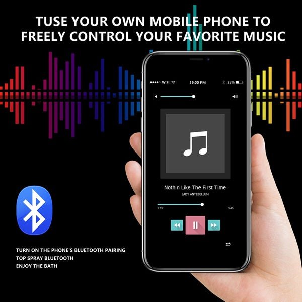 Cascada Showers 24" Cascada Perla LED Music Thermostatic Rainfall Shower System - Product Image 11