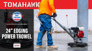 Tomahawk Power 24" Concrete Power Trowel Edger 5.5HP Honda Float Pan Blade Screed Finishing Tool - Detail View 2