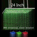 Cascada Showers 24" Square Ceiling Mount Rainfall LED Shower Head - Main Product Image