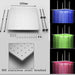 Cascada Showers 24" Square Ceiling Mount Rainfall LED Shower Head - Product Image 7