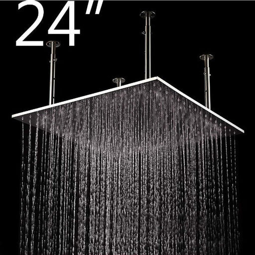 Cascada Showers 24" Square Ceiling Mount Rainfall Shower Head - Main Product Image