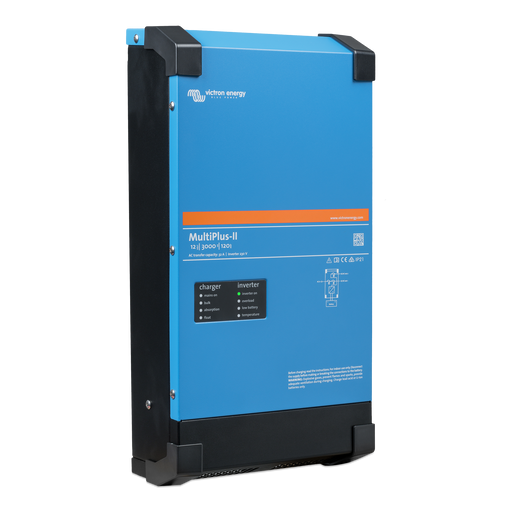 Victron MultiPlus-II 12V 3000VA inverter charger 120V UL 458 - angle view
