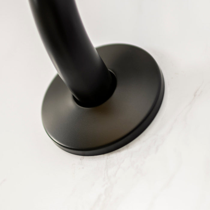 Utility-Sink.com 10.5 in. S-Shaped Stainless Steel Shower Head Extension Arm (Black Finish) - Product Image 6
