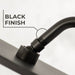 Utility-Sink.com 10.5 in. S-Shaped Stainless Steel Shower Head Extension Arm (Black Finish) - Product Image 7