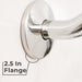 Utility-Sink.com 10.5 in. S-Shaped Stainless Steel Shower Head Extension Arm (Chrome Finish) - Detail View 2