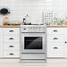 Cosmo 24-Inch 2.73 Cu. Ft. Single Oven Gas Range with 4 Burner Cooktop in Stainless Steel (COS-244AGC) Cosmo