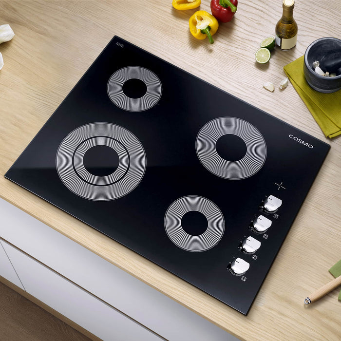 Cosmo 24-Inch Electric Ceramic Glass Cooktop with 4 Elements (COS-244ECC) Cosmo