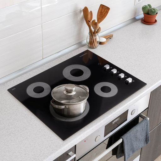 Cosmo 24-Inch Electric Ceramic Glass Cooktop with 4 Elements (COS-244ECC) Cosmo