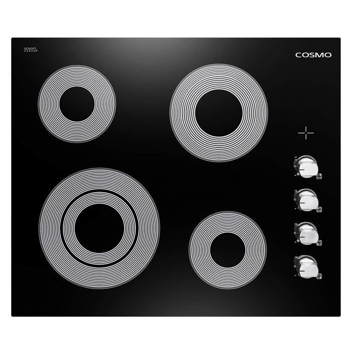 Cosmo 24-Inch Electric Ceramic Glass Cooktop with 4 Elements (COS-244ECC) Cosmo