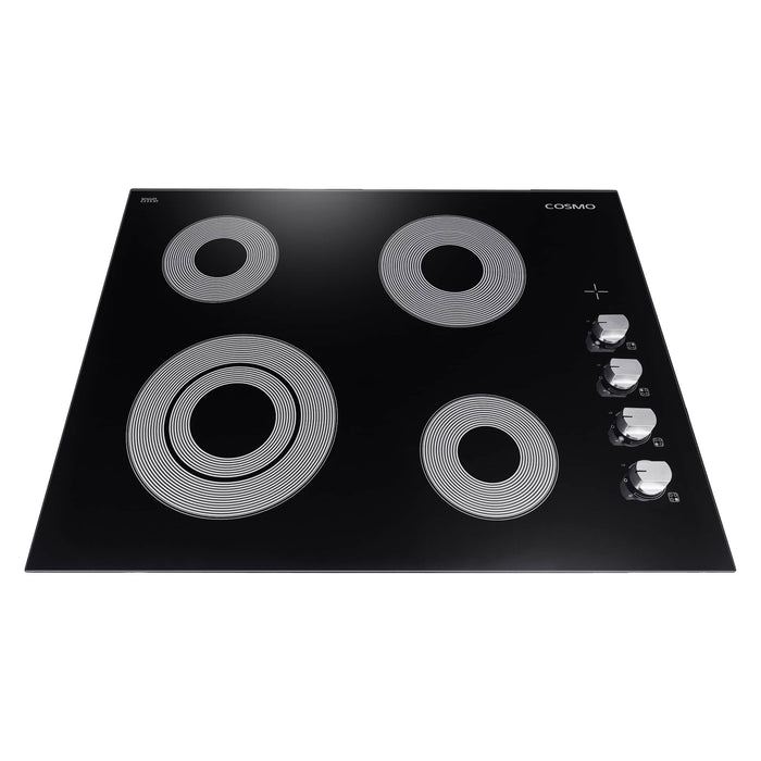Cosmo 24-Inch Electric Ceramic Glass Cooktop with 4 Elements (COS-244ECC) Cosmo