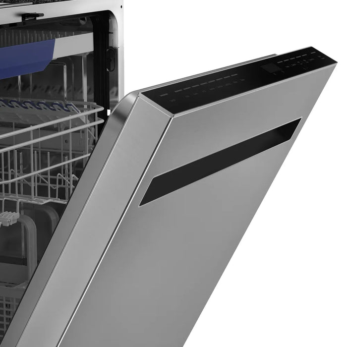Empava EMPV-24BDW50 tall tub dishwasher with 15 place settings and a cup-clip third rack