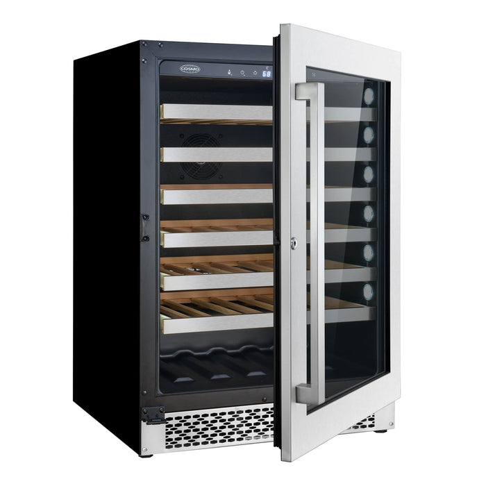 Cosmo 4-Piece Appliance Package - 30-Inch Gas Range, Under Cabinet Range Hood, Dishwasher and Wine Cooler in Stainless Steel (COS-4PKG-088) Cosmo