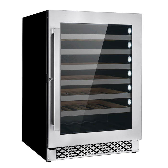 Cosmo 4-Piece Appliance Package - 30-Inch Single Oven Electric Range, Refrigerator, Wine Cooler and Microwave in Stainless Steel (COS-4PKG-265) Cosmo