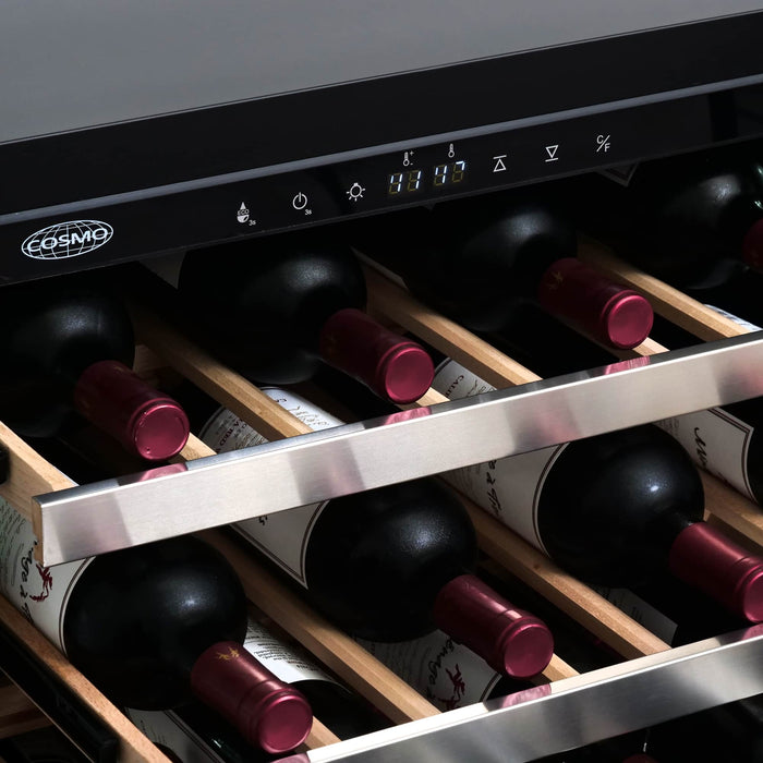Cosmo 4 - Piece Appliance Package - 30-Inch Dual Fuel Range, Dishwasher, Refrigerator and 48 Bottle Wine Cooler in Stainless Steel (COS-4PKG-013) Cosmo