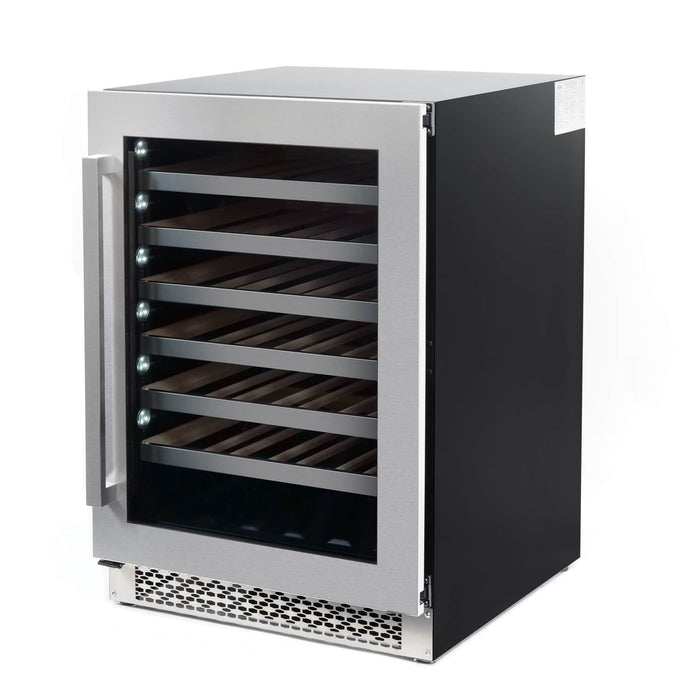 Cosmo 4-Piece Appliance Package - 30-Inch Dual Fuel Range, Dishwasher, Refrigerator and Wine Cooler in Stainless Steel (COS-4PKG-016) Cosmo