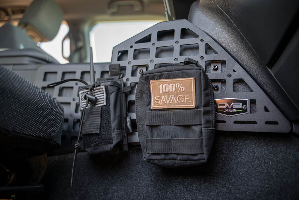 DV8 Offroad 2024-2026 Toyota Land Cruiser Center Console Molle Panels – installed on vehicle, image 9 of 13