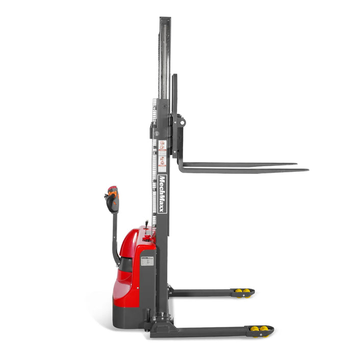 2640lbs Electric Straddle Stacker,  118" Lift,  Adjustable Legs & Fork — view 29