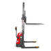 2640lbs Electric Straddle Stacker,  118" Lift,  Adjustable Legs & Fork — view 29