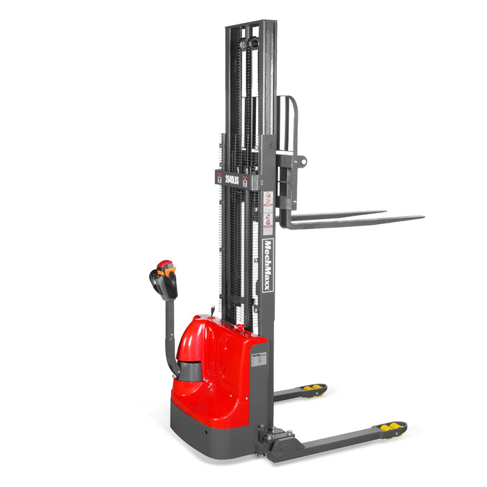 2640lbs Electric Straddle Stacker,  118" Lift,  Adjustable Legs & Fork — view 28