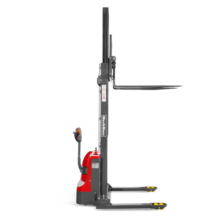 2640lbs Electric Straddle Stacker, 138" Lift,  Adjustable Legs & Forks — view 29