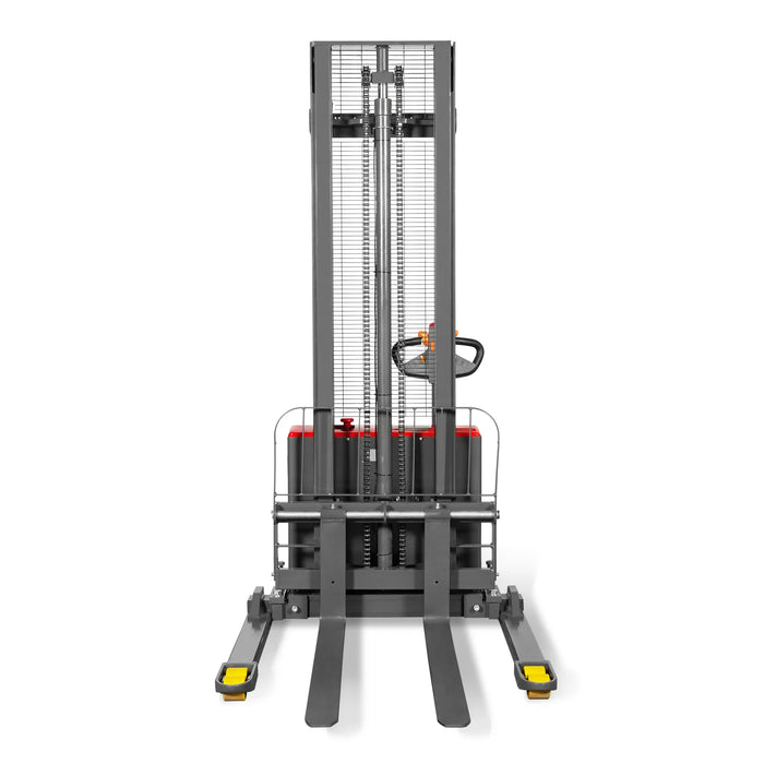 2640lbs Electric Straddle Stacker, 138" Lift,  Adjustable Legs & Forks — view 25