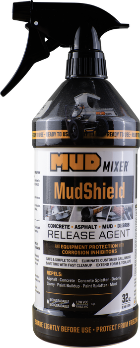 MudShield concrete release agent, 32 oz ready-to-use spray bottle
