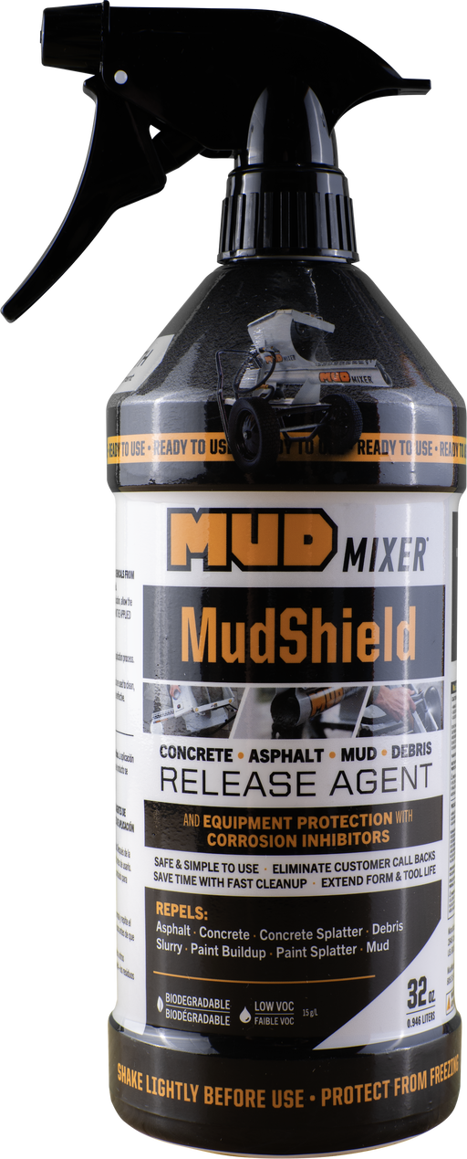 MudShield concrete release agent, 32 oz ready-to-use spray bottle