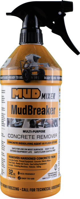 MudBreaker concrete remover, 32 oz ready-to-use spray bottle